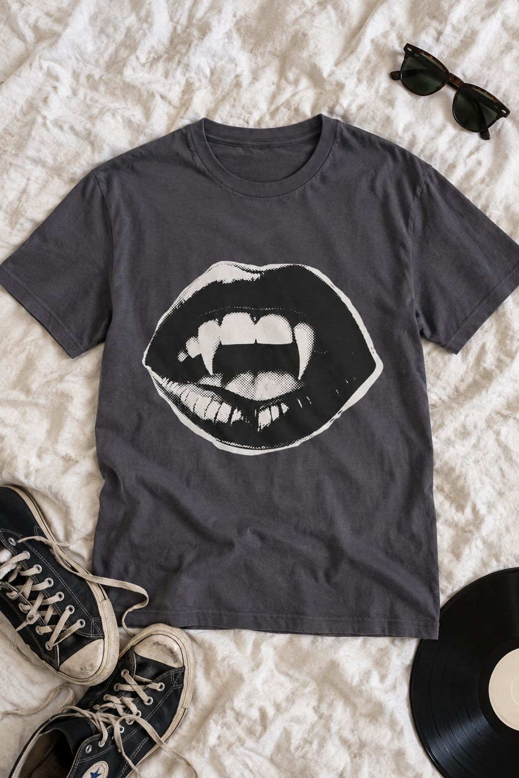 Vampire Fangs Graphic Tee lifestyle photo