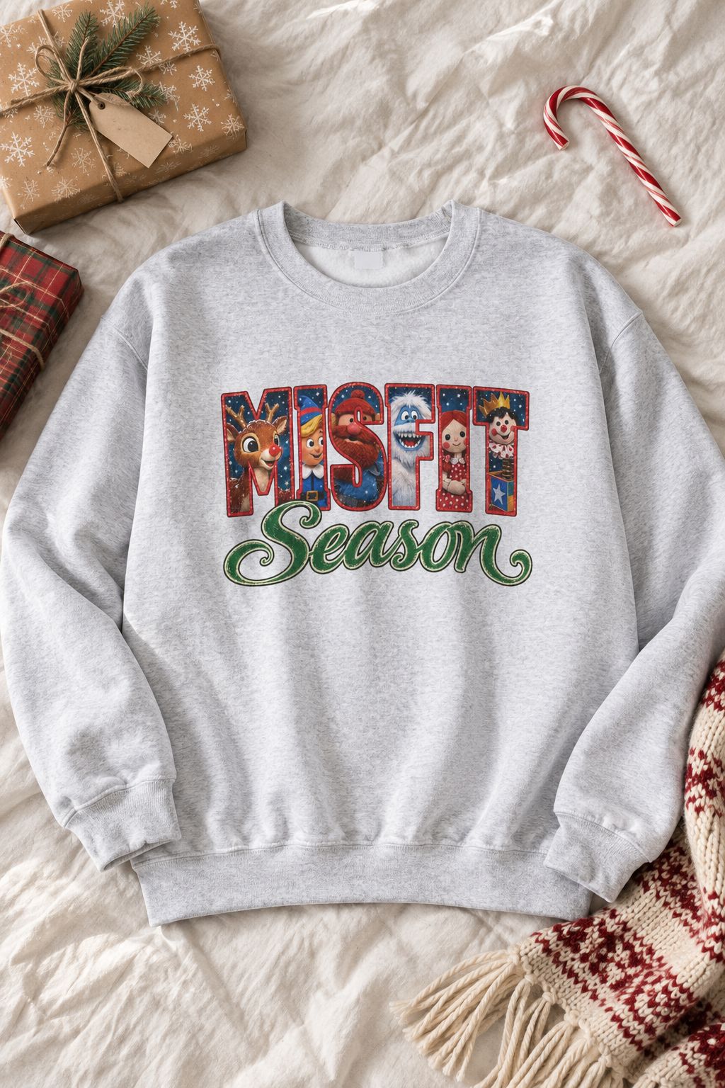 Rudolph Misfit Season Christmas Sweatshirt lifestyle photo