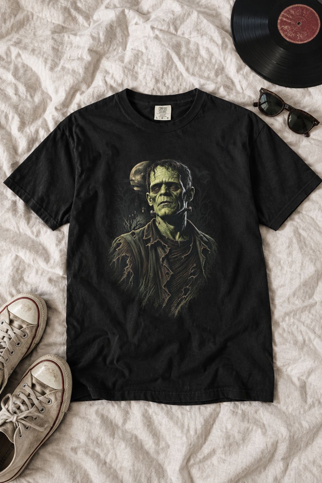 Frankenstein Monster Portrait Tee lifestyle photo