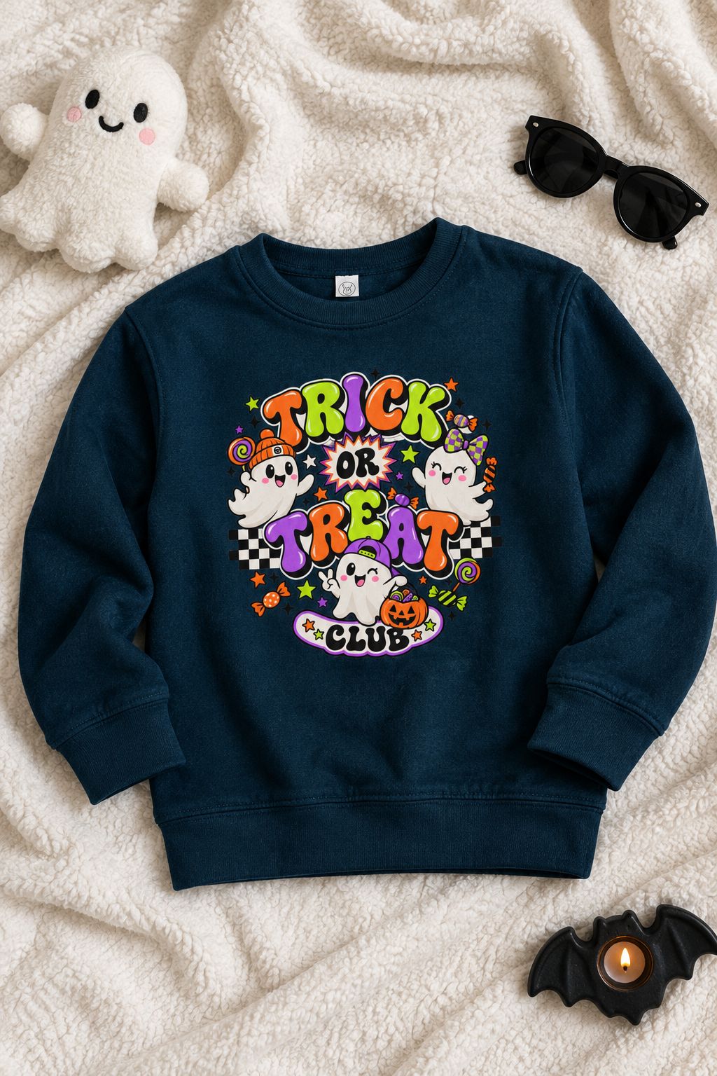 Trick or Treat Club Toddler Sweatshirt lifestyle photo