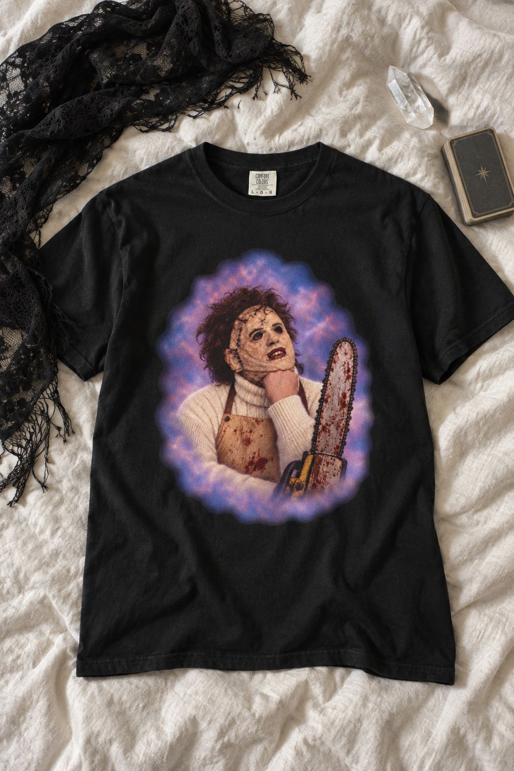 Leatherface 80's Portrait Tee lifestyle photo
