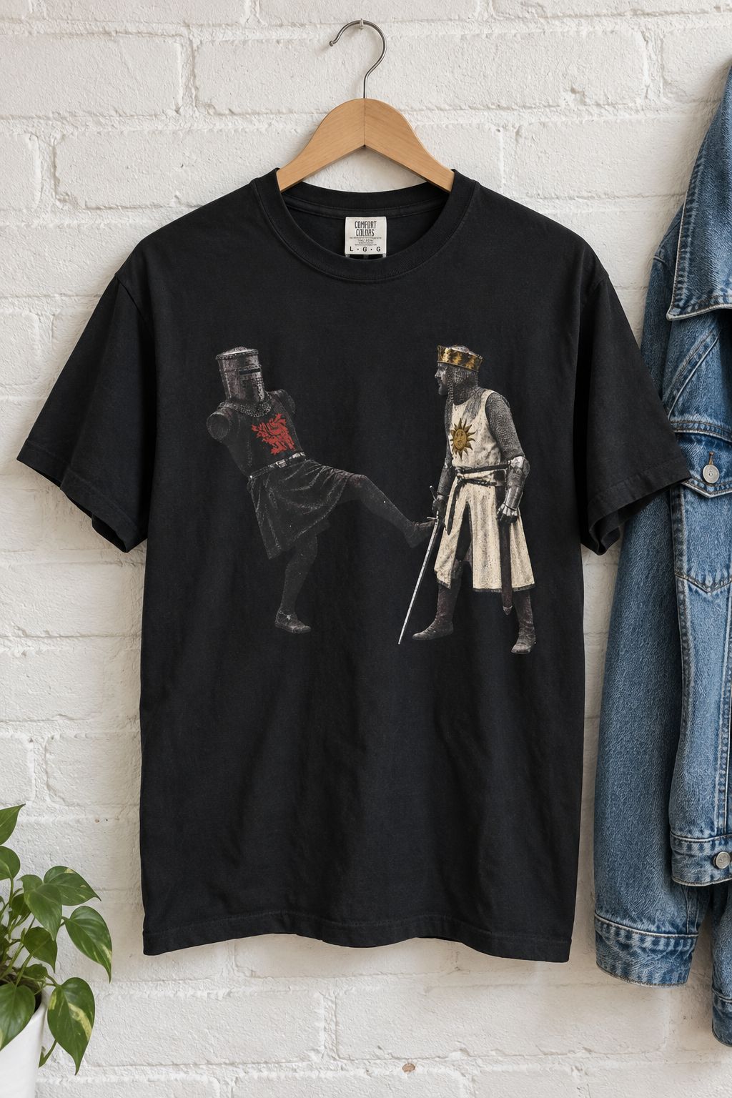 M Python & The Holy Grail Black Knight Tee lifestyle photo