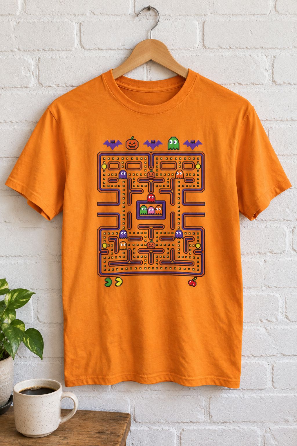 Halloween Pac-Man Graphic Tee lifestyle photo