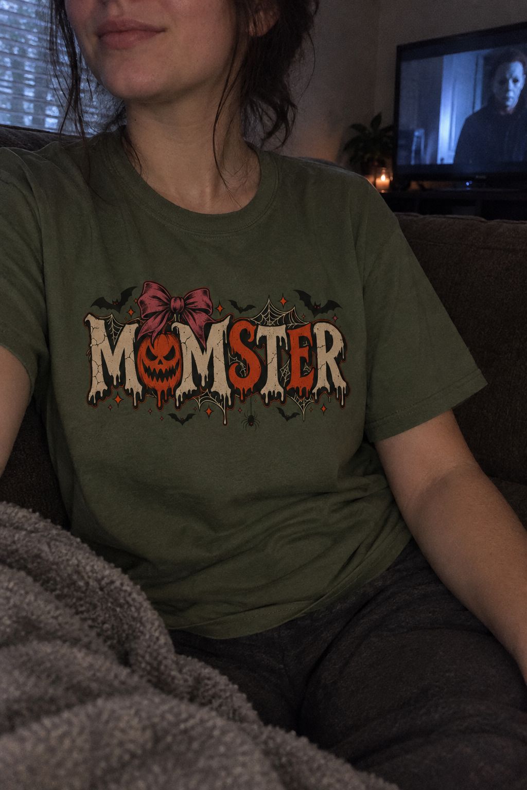 Momster Halloween Tee lifestyle photo