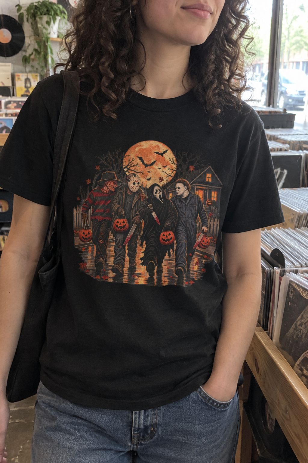 Horror Icons Halloween Tee lifestyle photo
