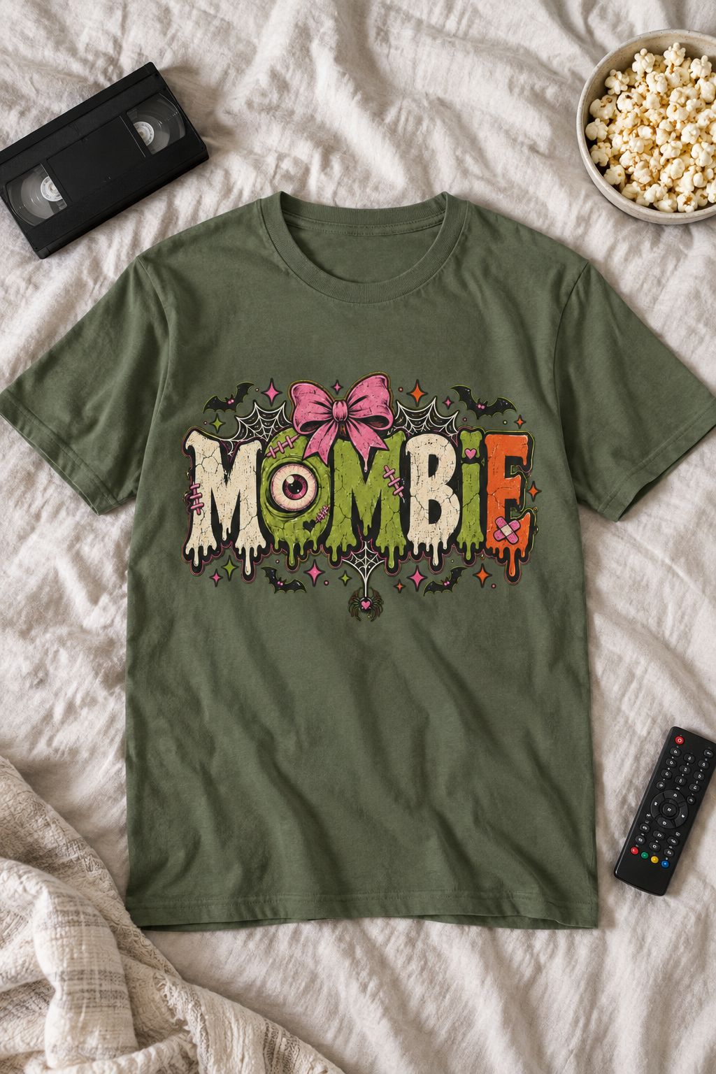 MOMbie Halloween Graphic Tee lifestyle photo