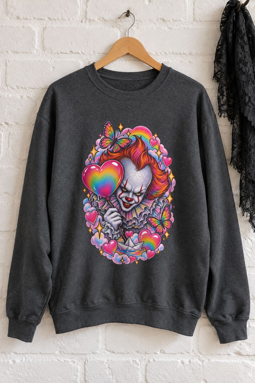 Pennywise Rainbow Crewneck Sweatshirt lifestyle photo