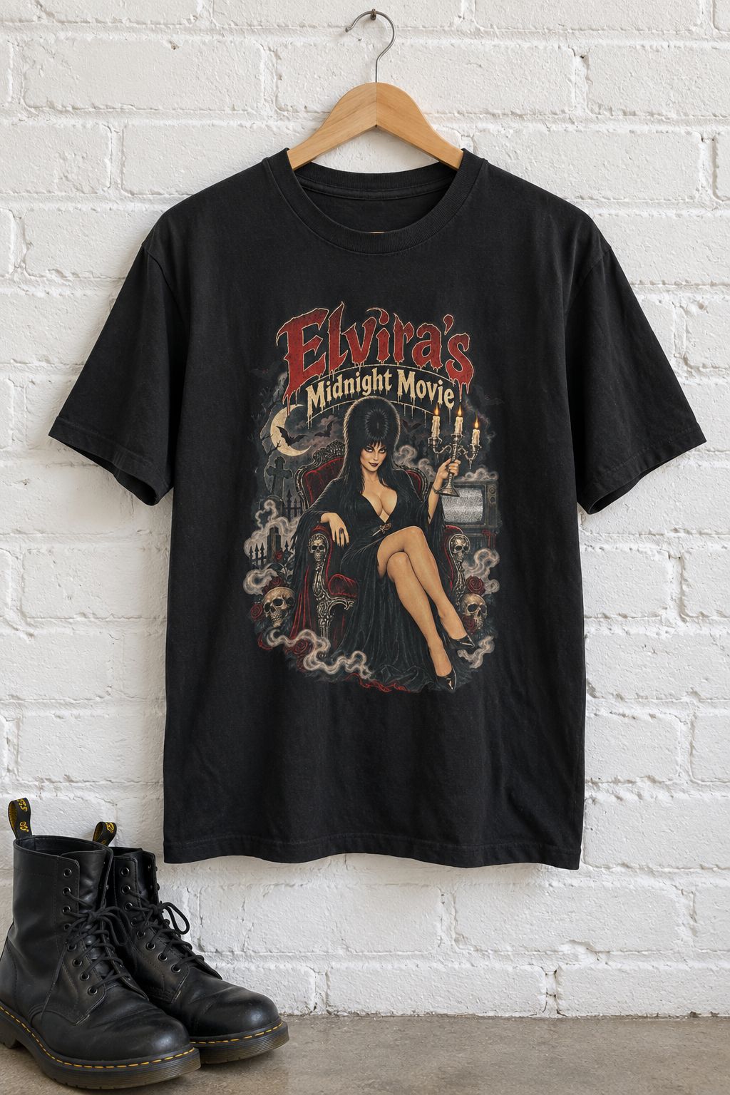 Elvira's Midnight Movie Tee lifestyle photo