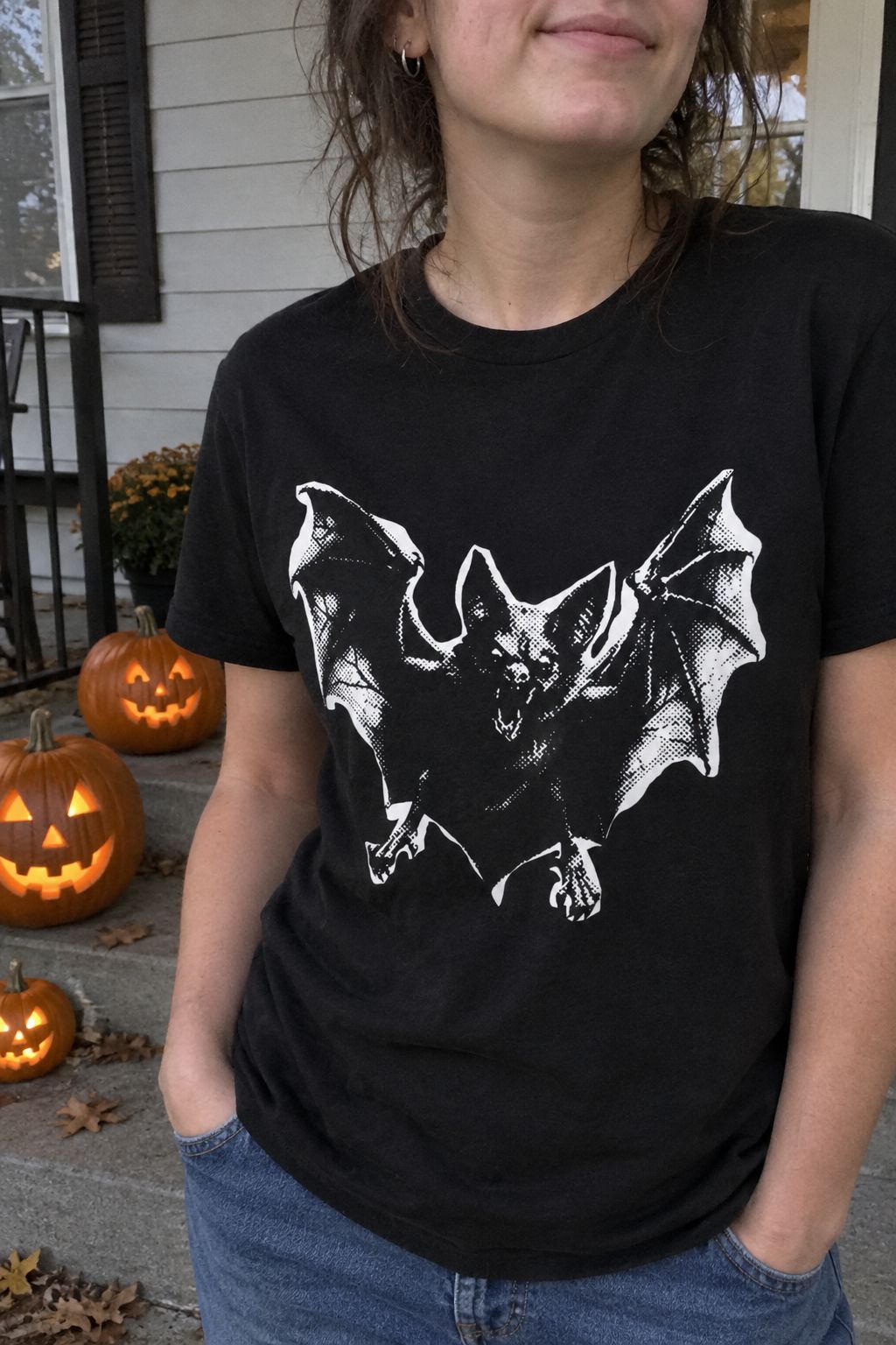 Flying Bat Graphic Tee lifestyle photo