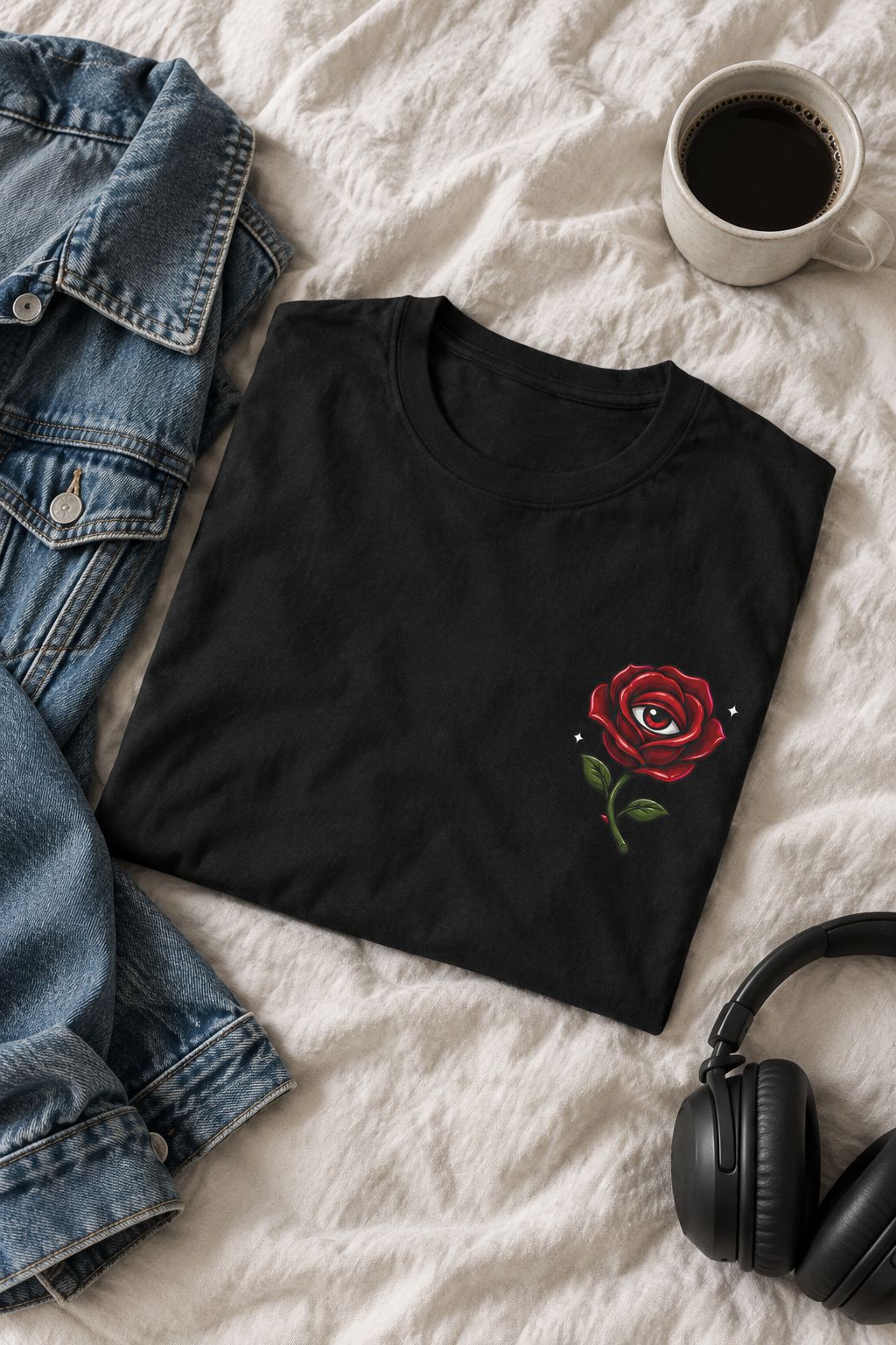Red Rose Graphic Tee lifestyle photo