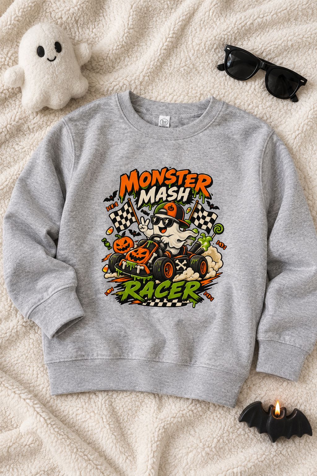 Monster Mash Racer Toddler Sweatshirt lifestyle photo