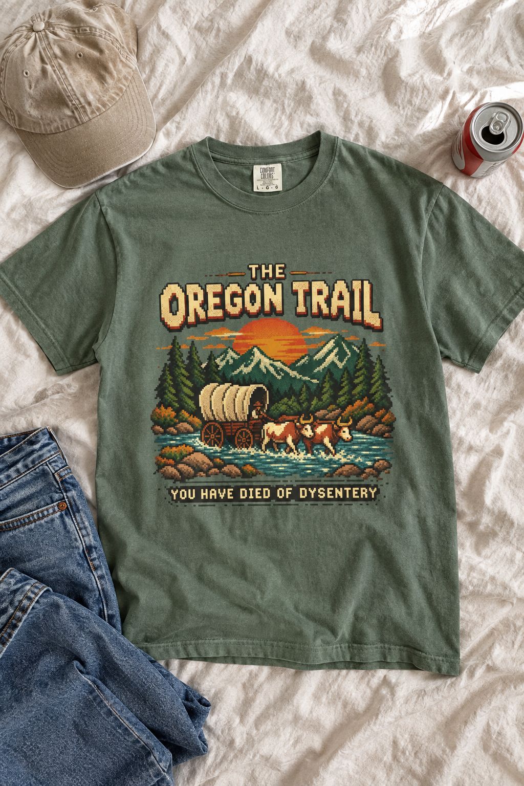 Oregon Trail Vintage Graphic Tee lifestyle photo