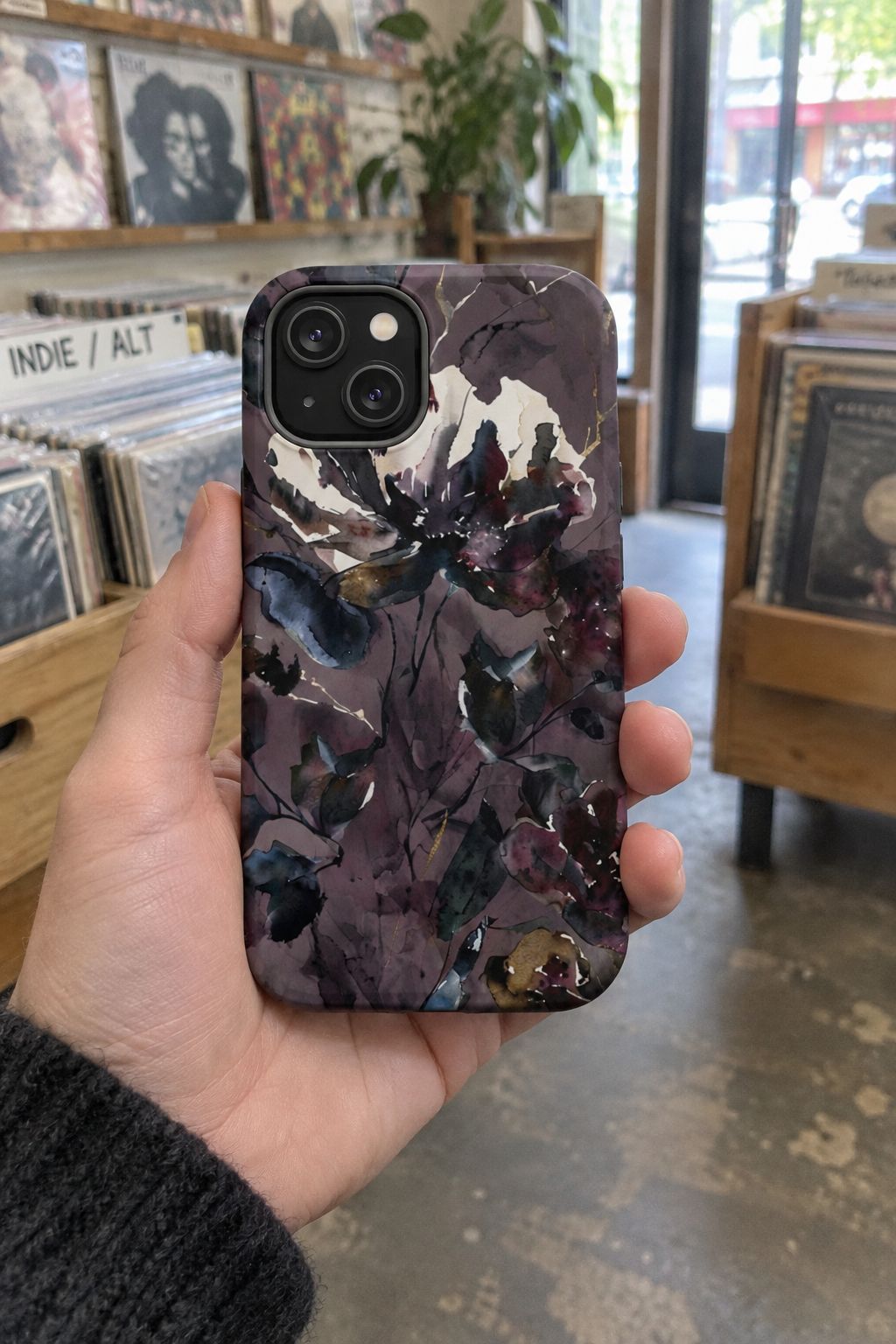 Floral Magnetic Phone Case lifestyle photo