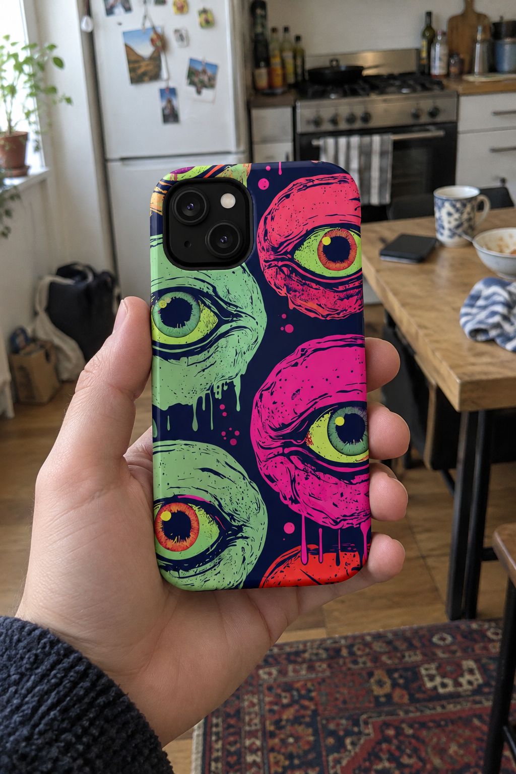 Eye Pop Art Magnetic Phone Case lifestyle photo
