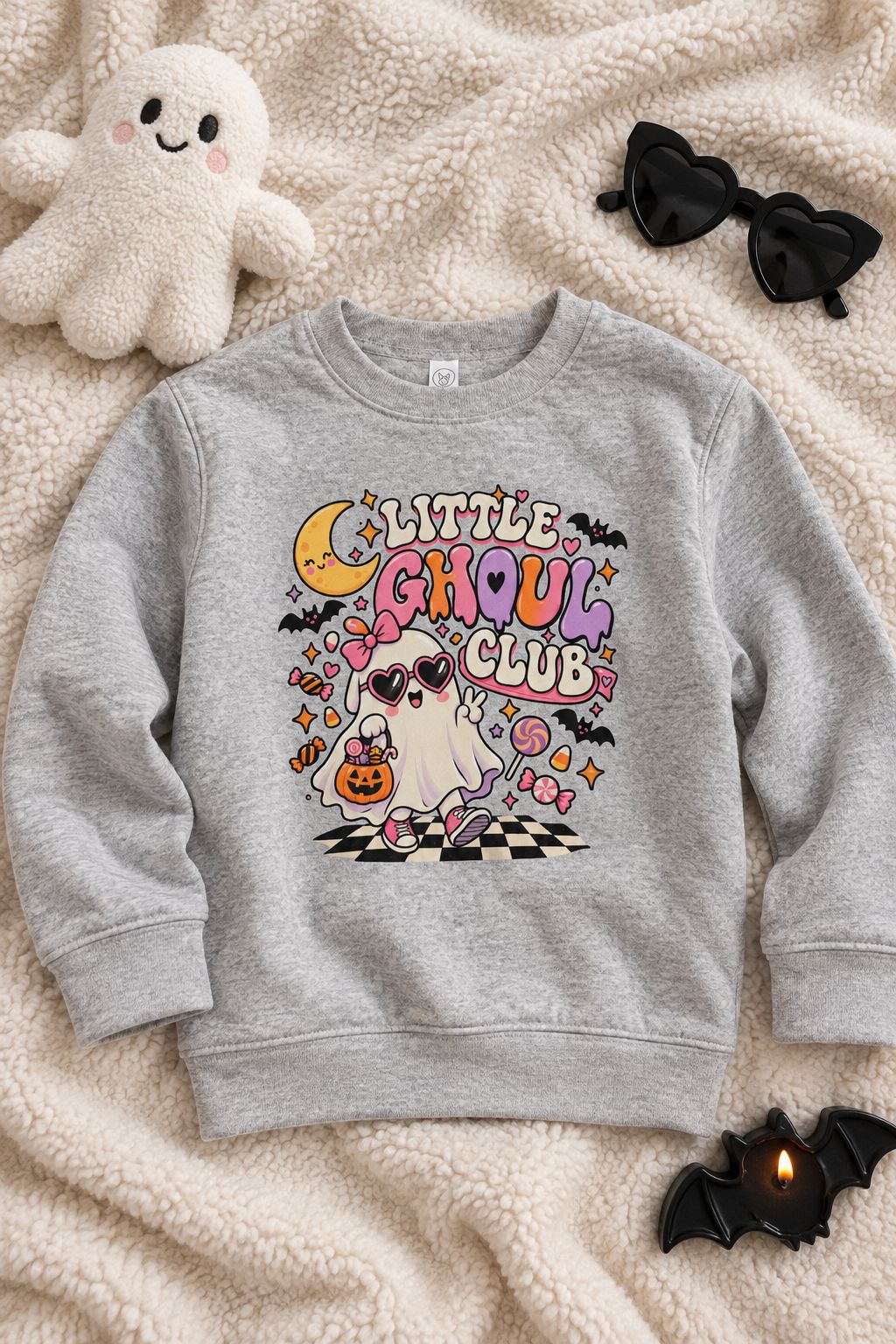 Little Ghoul Club Toddler Sweatshirt lifestyle photo