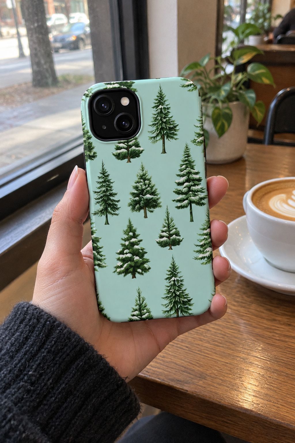 Pine Forest Magnetic Phone Case lifestyle photo