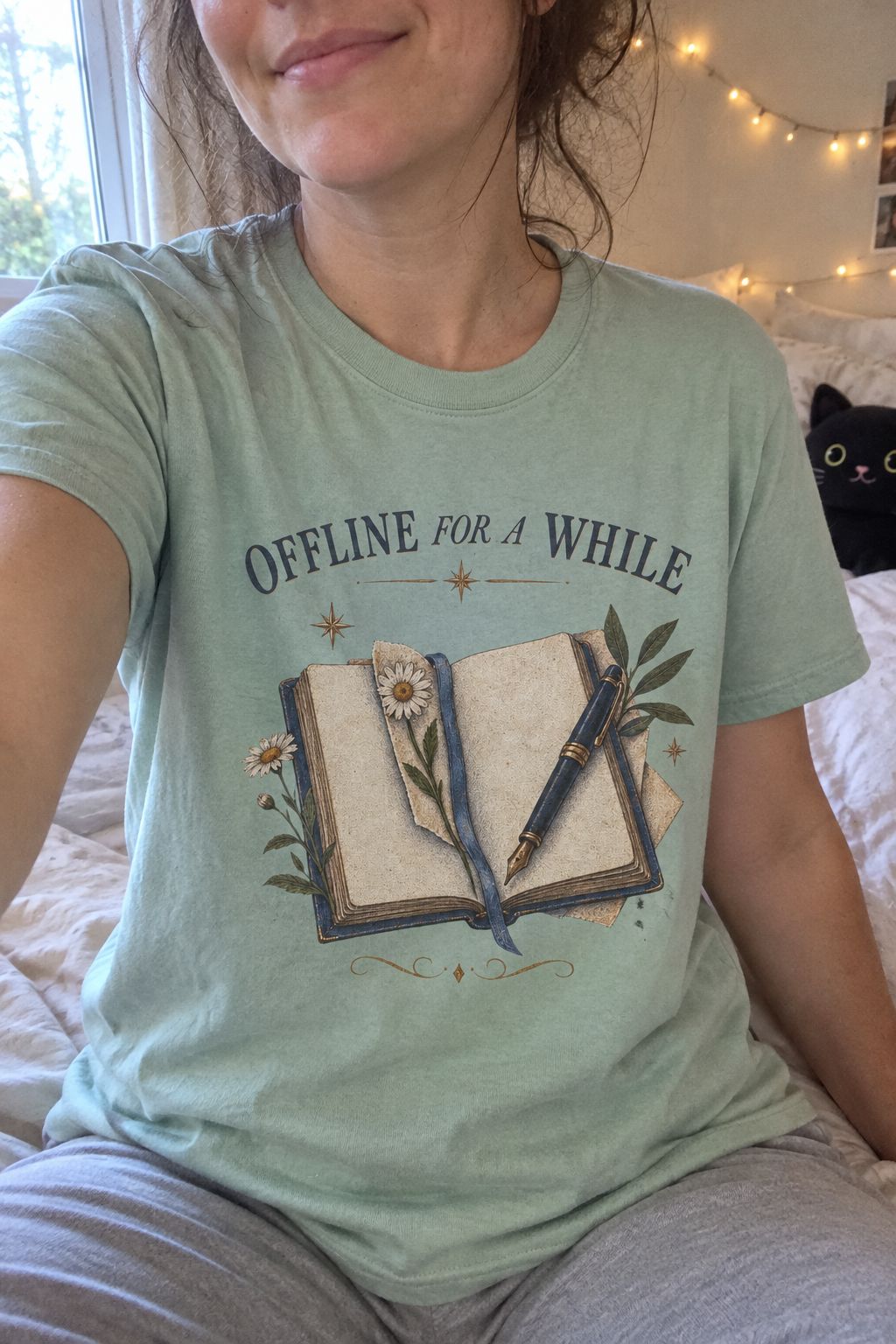 Offline for a While Tee lifestyle photo