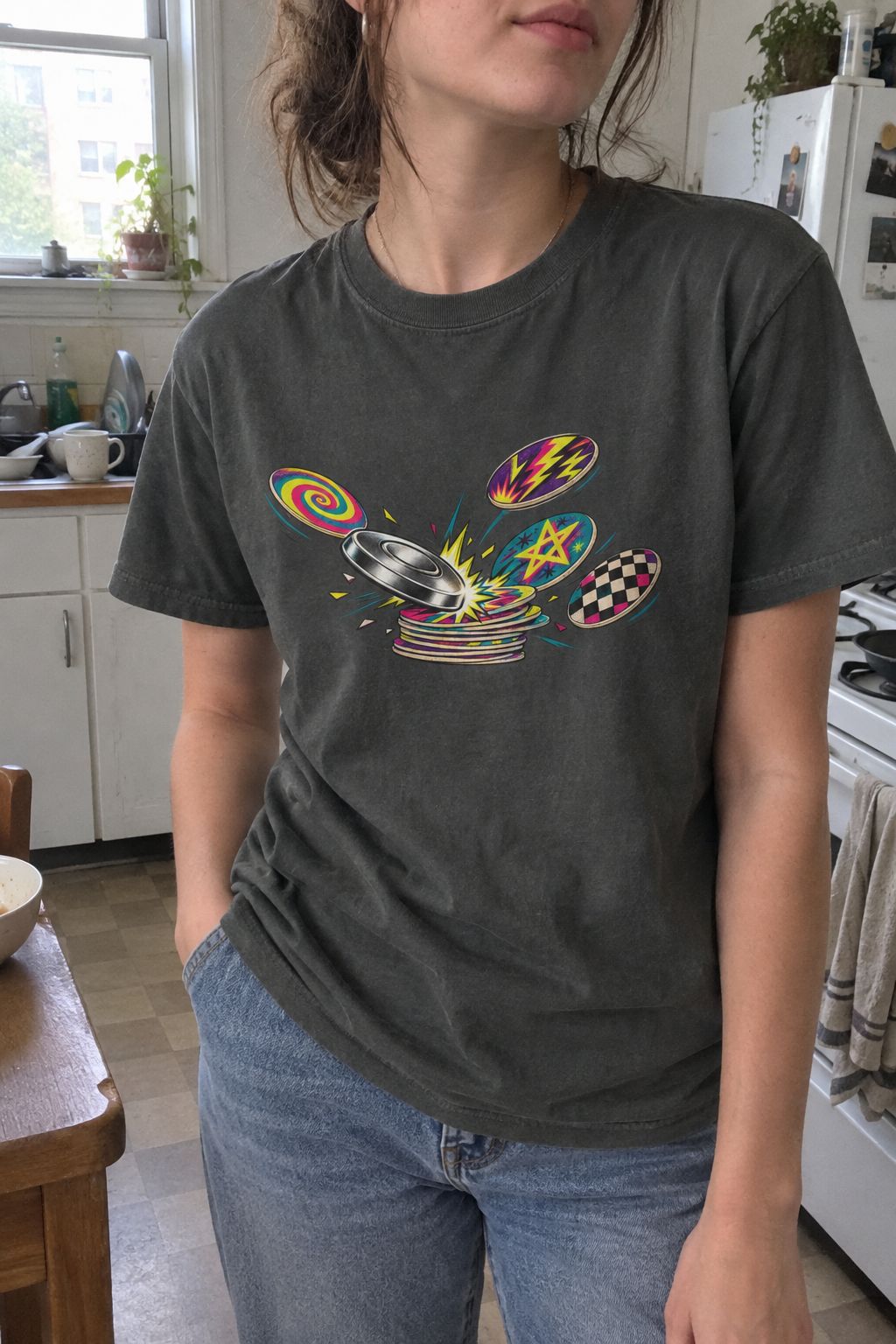 90's Pogs & Slammer Graphic Tee lifestyle photo