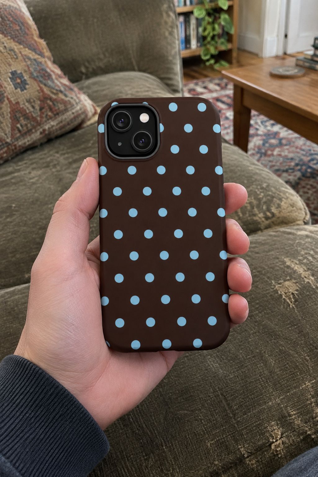 Polka Dot Magnetic Phone Case lifestyle photo