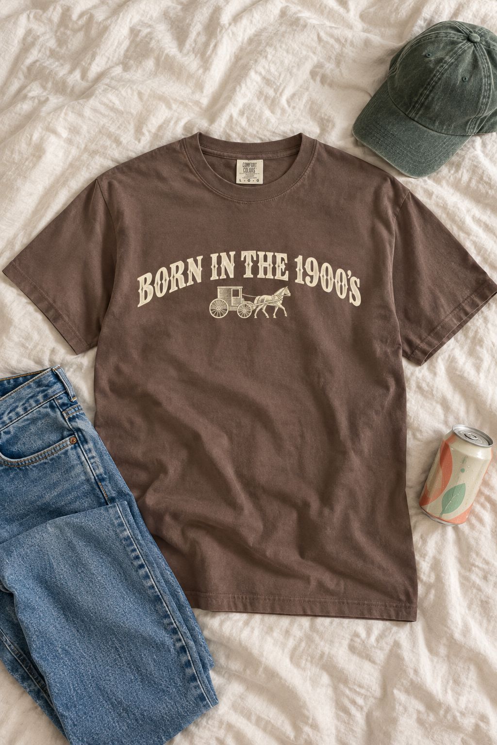 Born in the 1900s Graphic Tee lifestyle photo