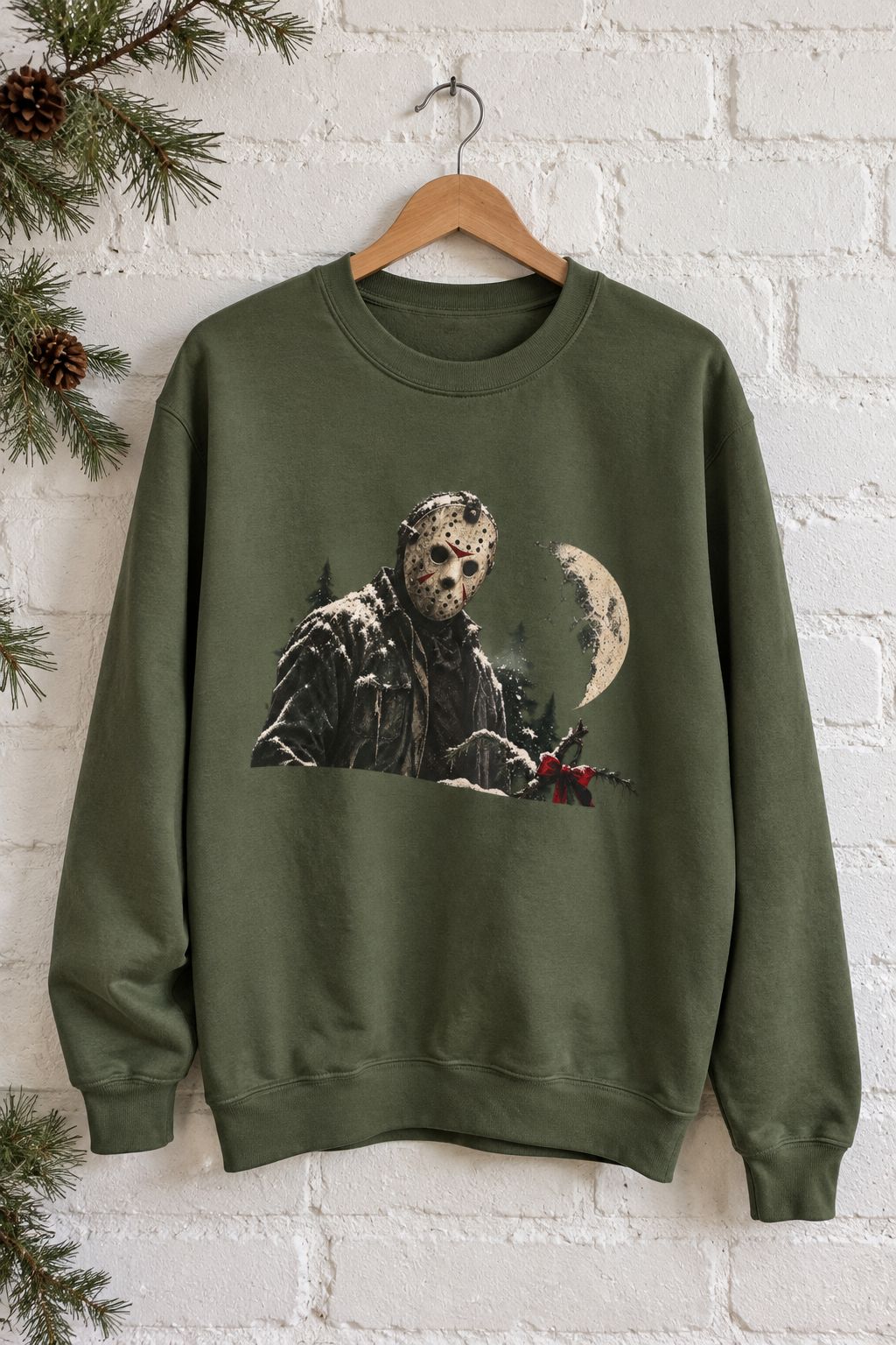 Jason Voorhees Christmas Sweatshirt lifestyle photo
