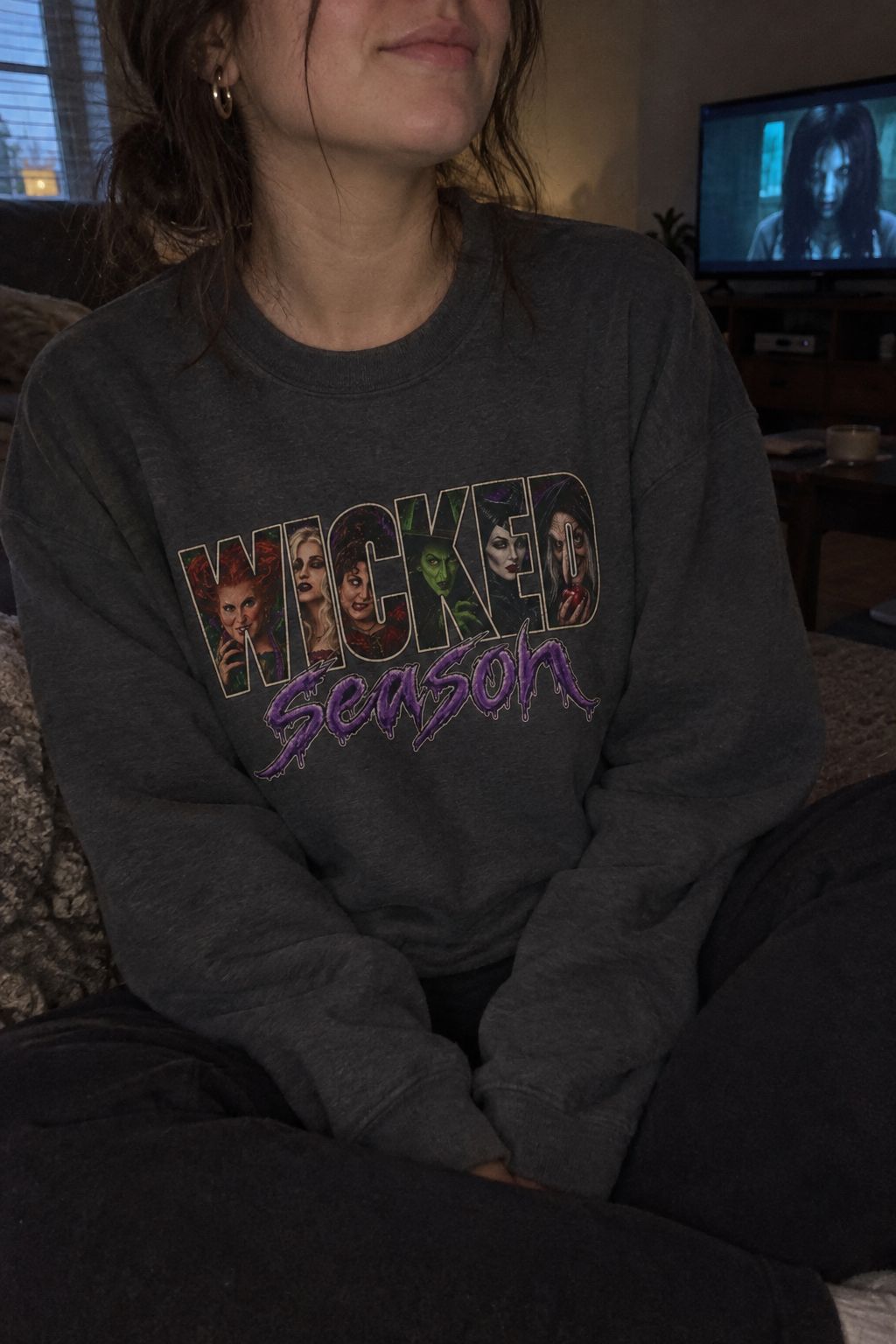 Wicked Season Sweatshirt lifestyle photo