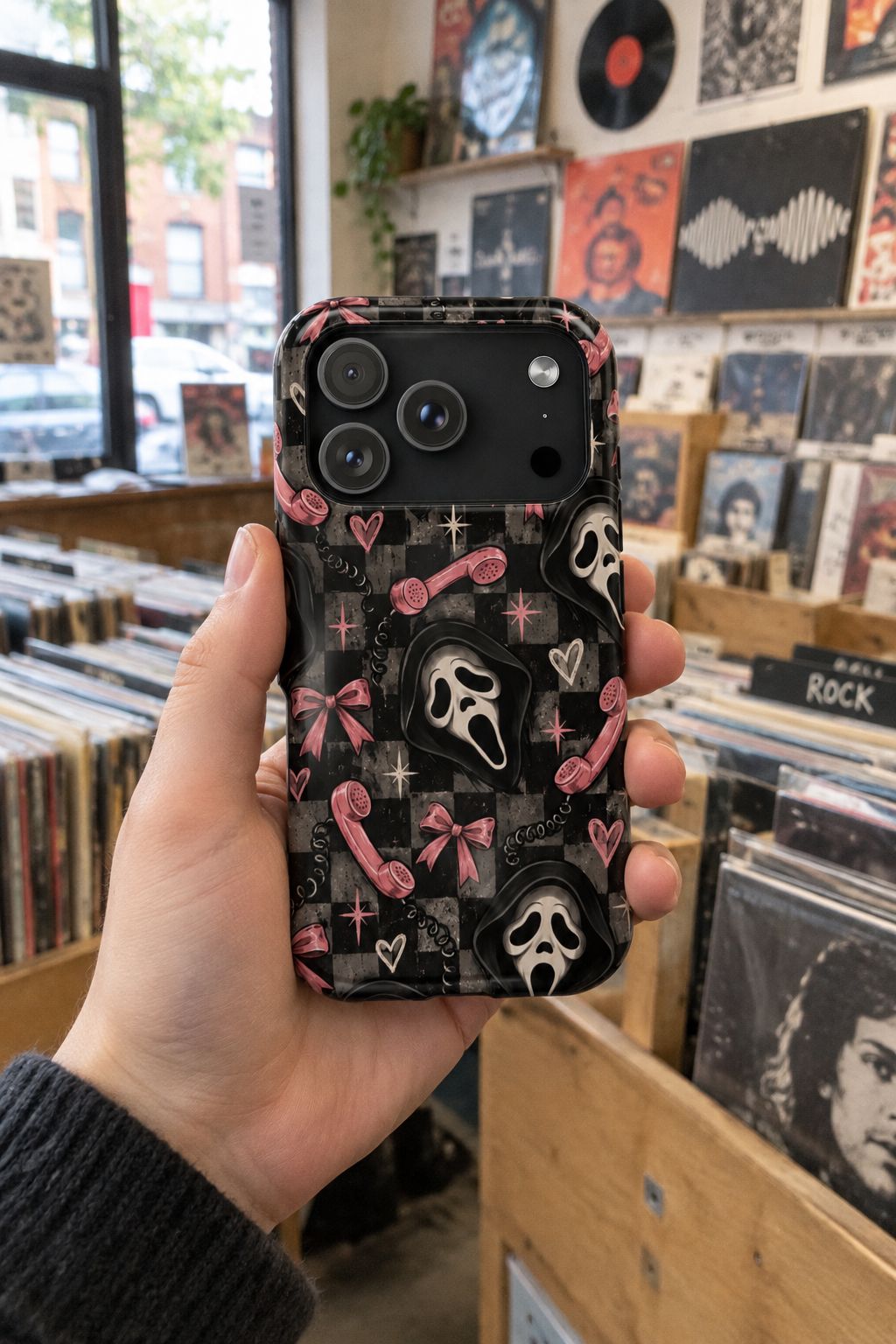 Gothic Scream Pattern Magnetic Tough Case lifestyle photo