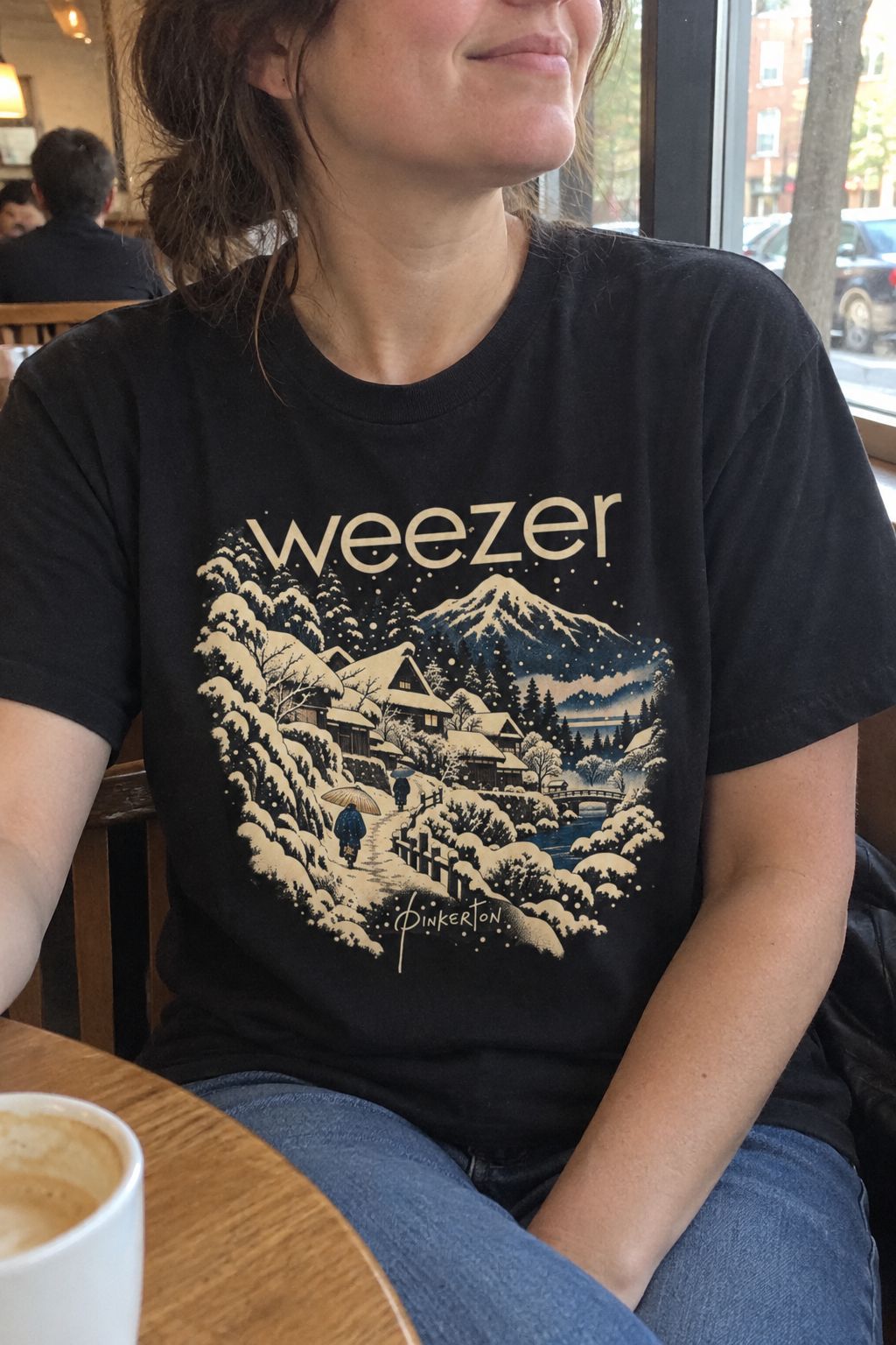 Weezer Winter Village Tee lifestyle photo