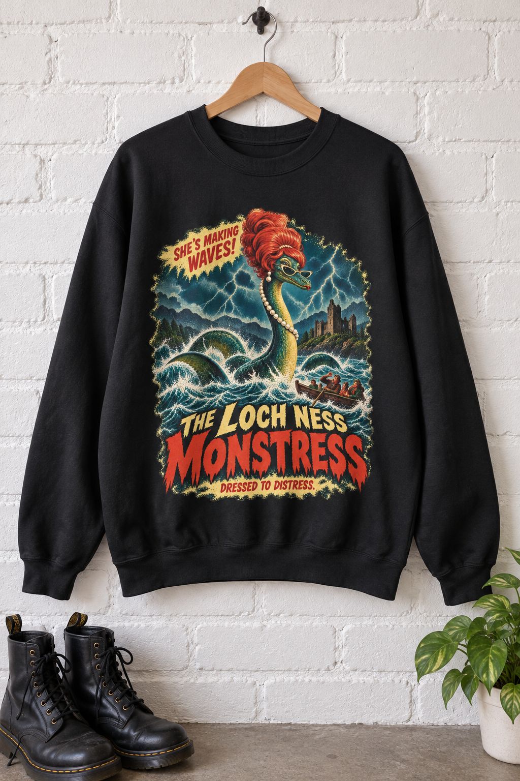 Loch Ness Monstress Sweatshirt lifestyle photo
