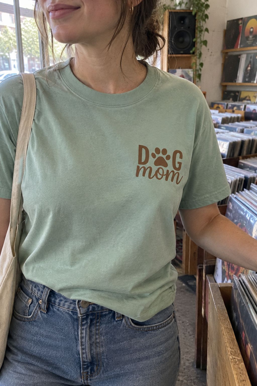 Dog Mom Graphic Tee lifestyle photo