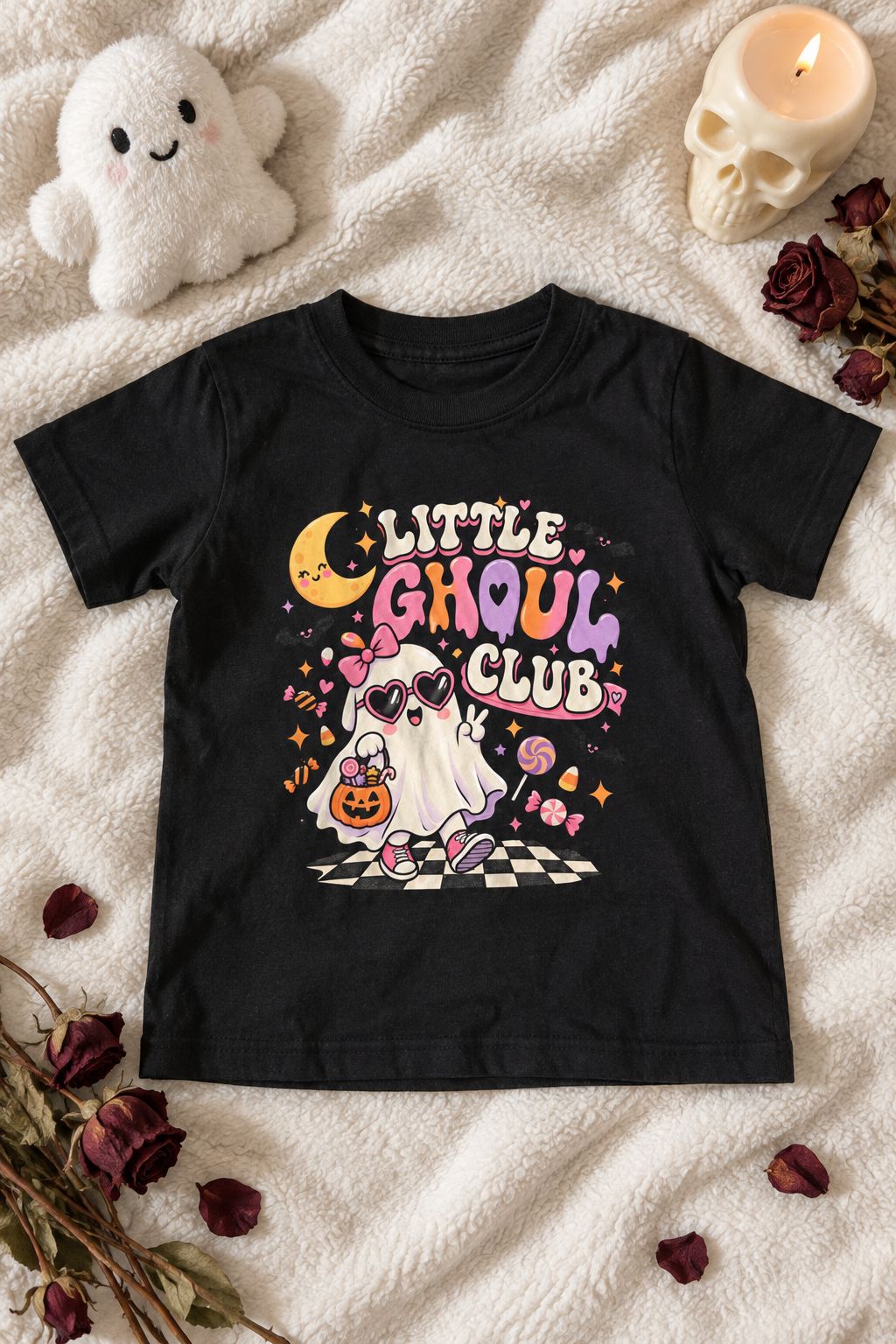Little Ghoul Club Baby T-Shirt lifestyle photo