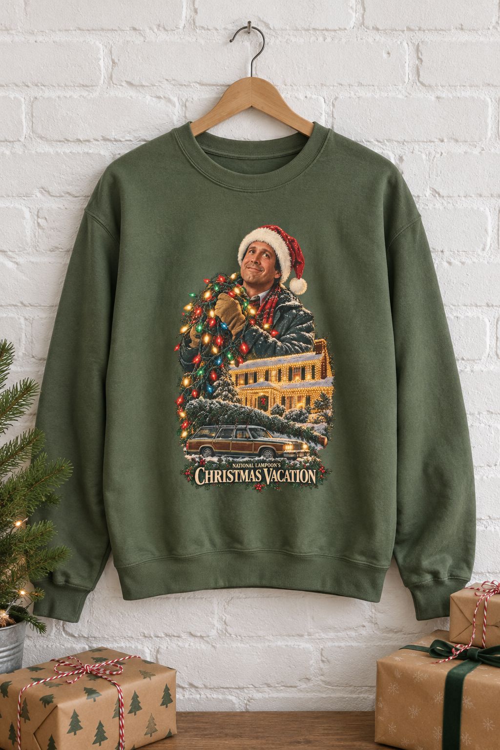 Christmas Vacation Crewneck Sweatshirt lifestyle photo