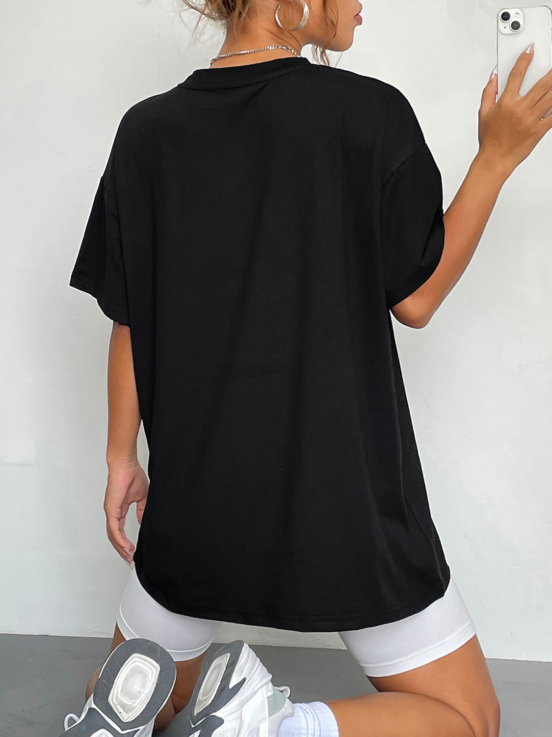 Reading Ghost Oversized Tee in Black, alternate view