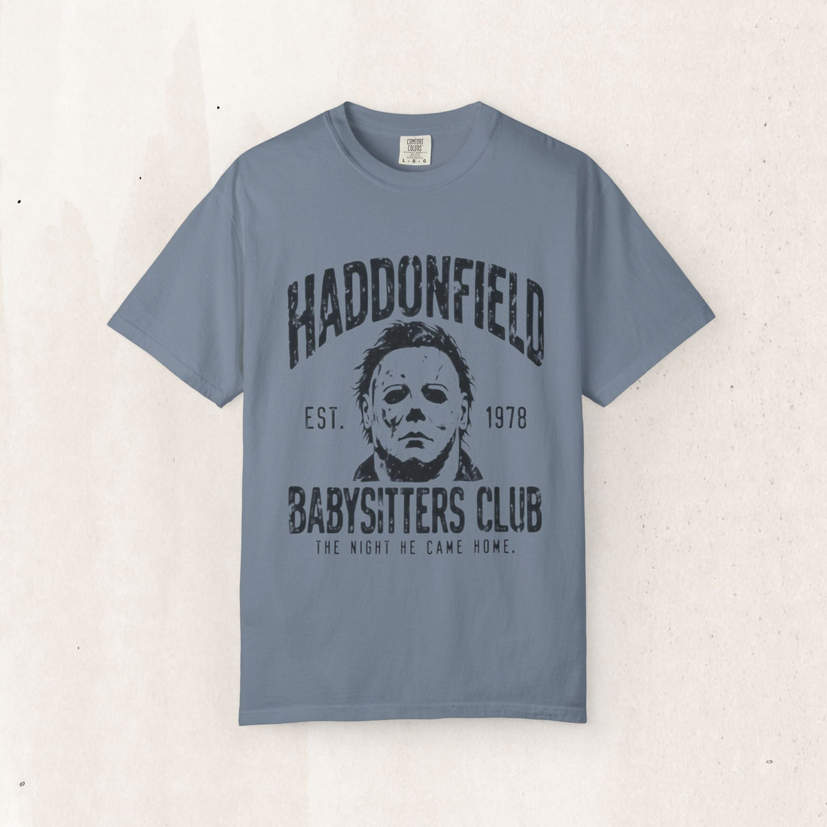 Haddonfield Babysitters Club Horror Tee – Blue Jean