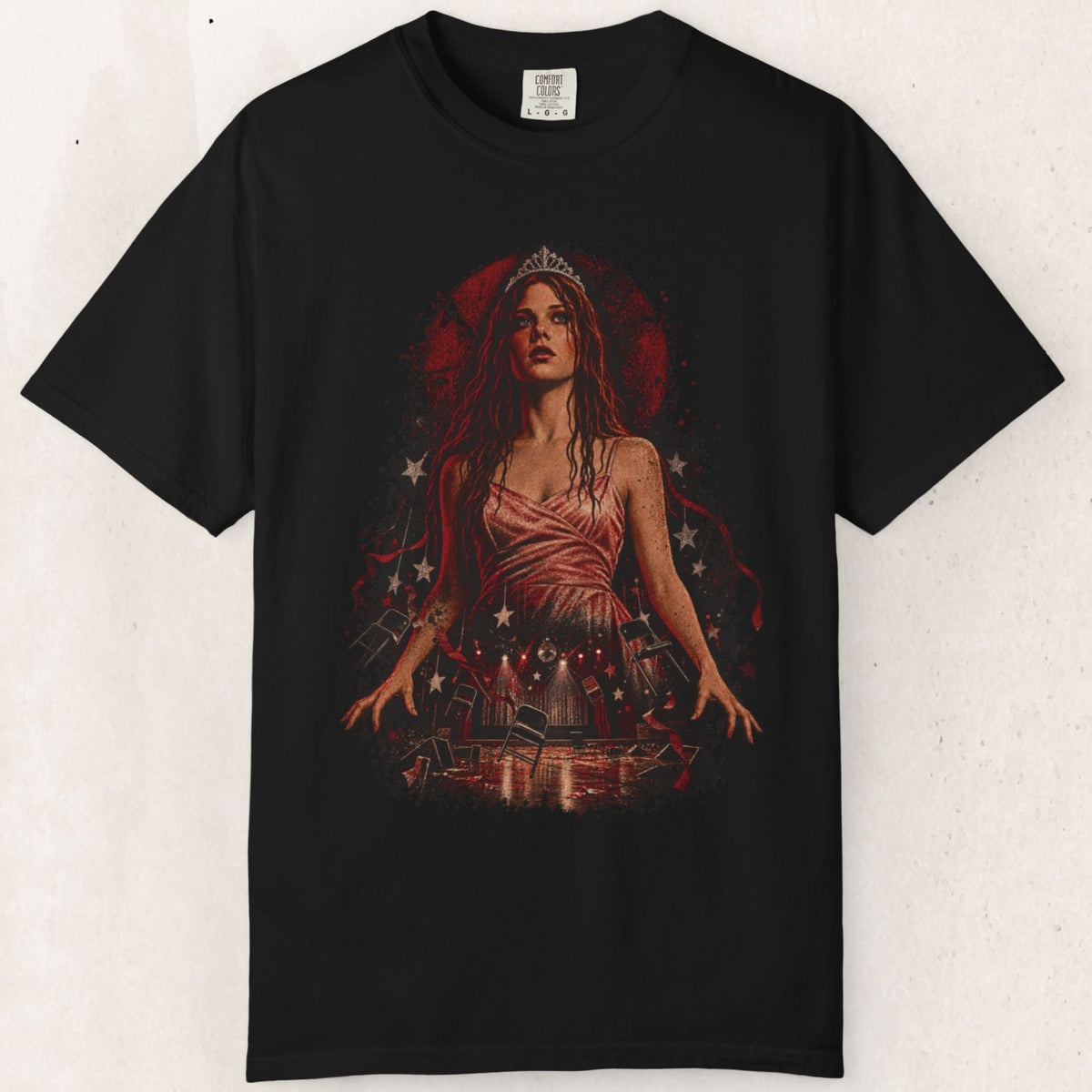 Carrie Graphic Horror Tee – Black