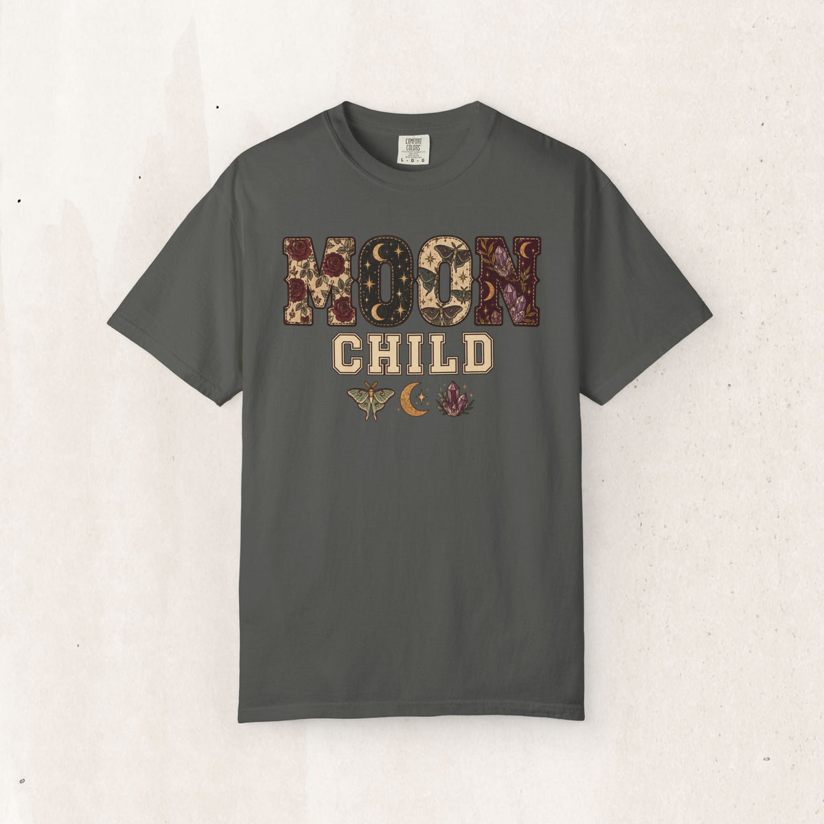Floral Moon Child Graphic Tee – Pepper