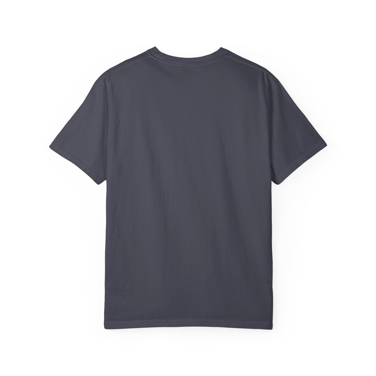 Wicked Thread Society dark grey short-sleeve crew neck t-shirt, back view, plain casual cotton tee.