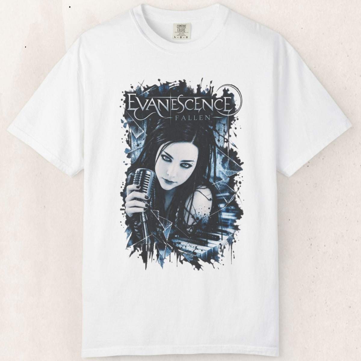Evanescence Vintage Band Tee – White