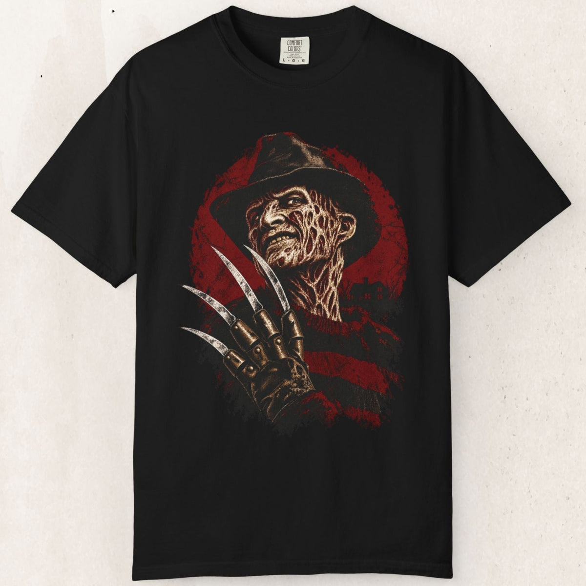 Freddy Krueger Horror Tee – Black