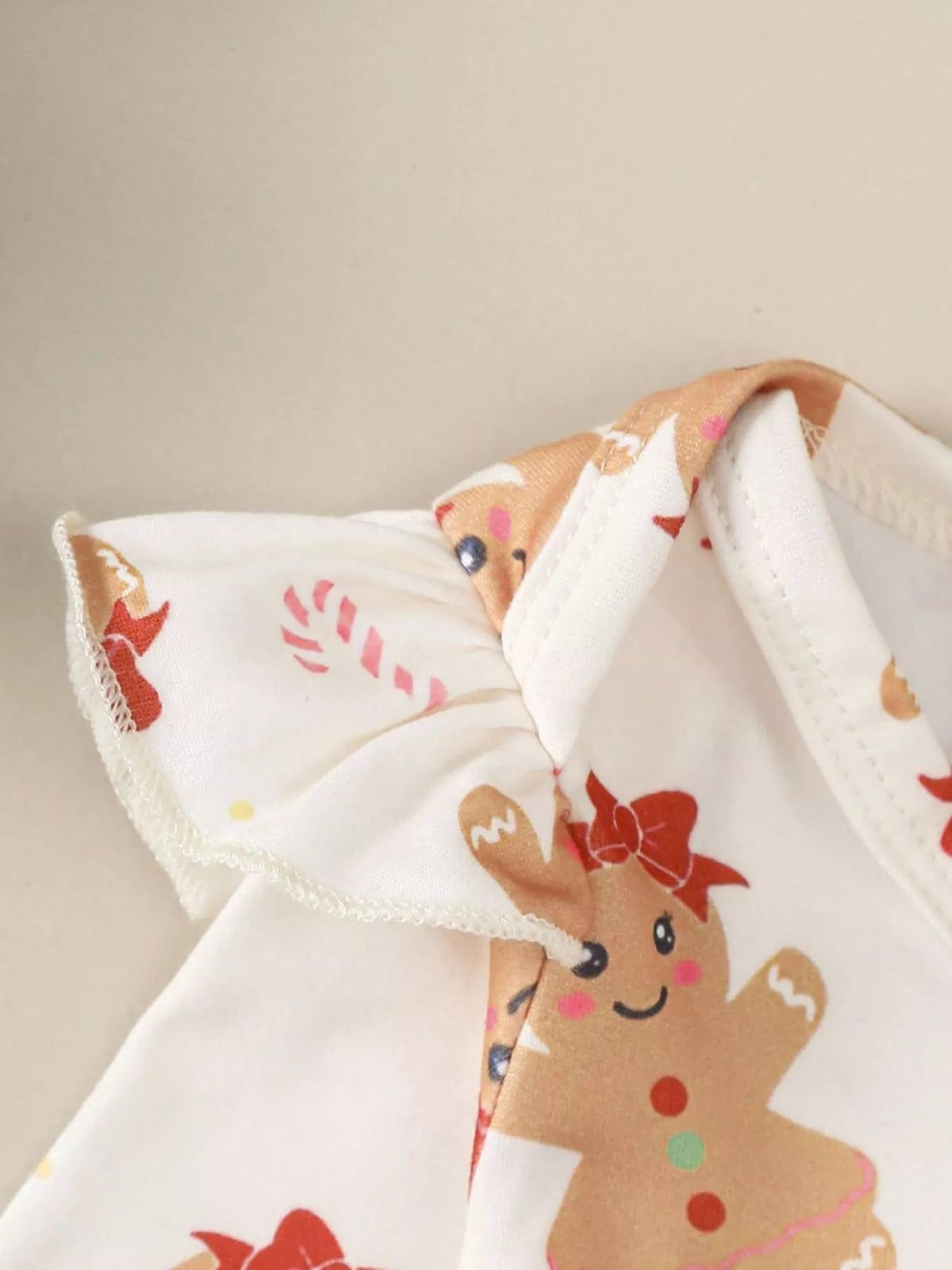 Kids Christmas Bodysuit, Overall Dress & Headband Set in Dark Green, alternate view