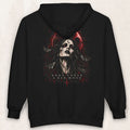 Born Under A Bad Moon Graphic Zip Up Hoodie – Black
