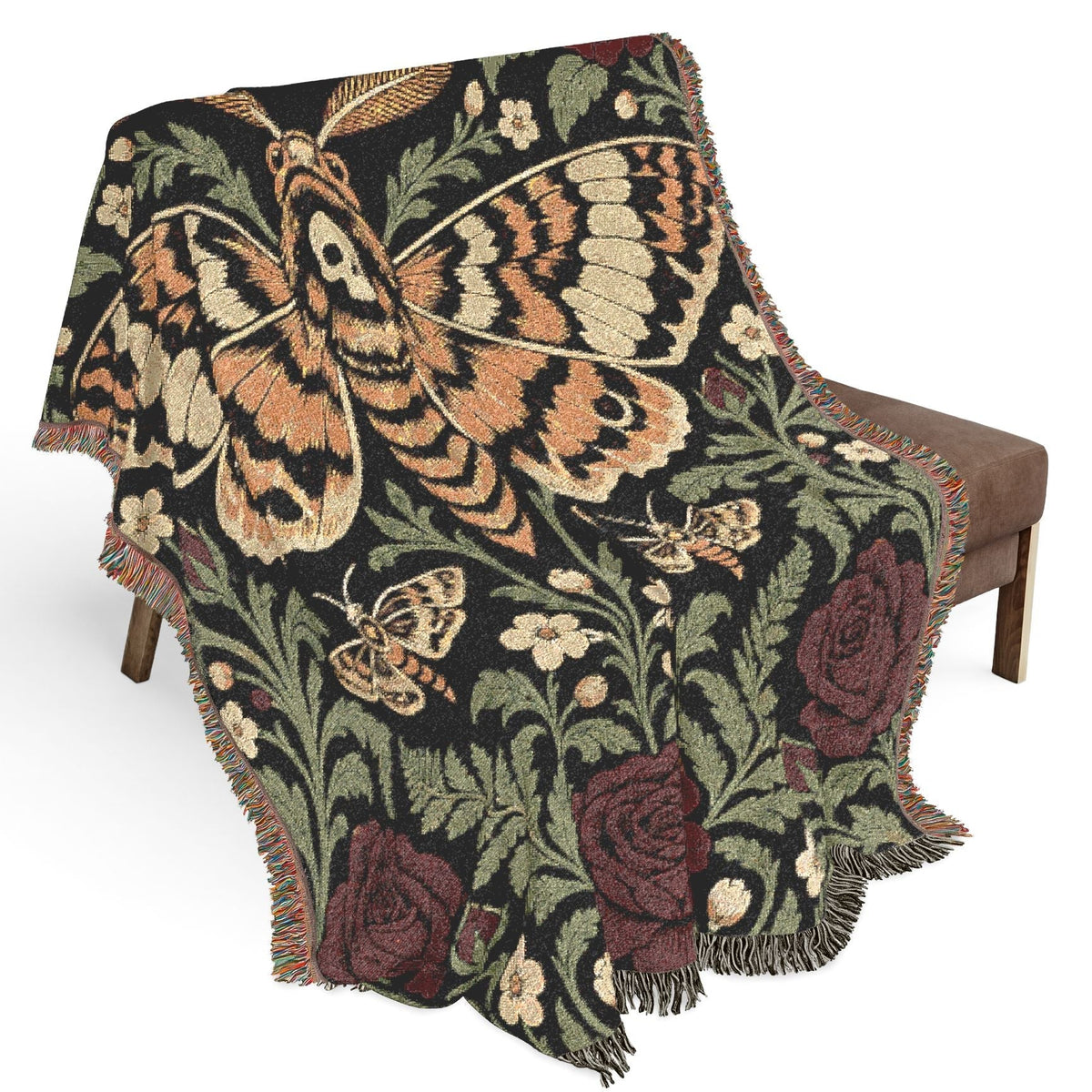 Moth & Crescent Woven Blanket