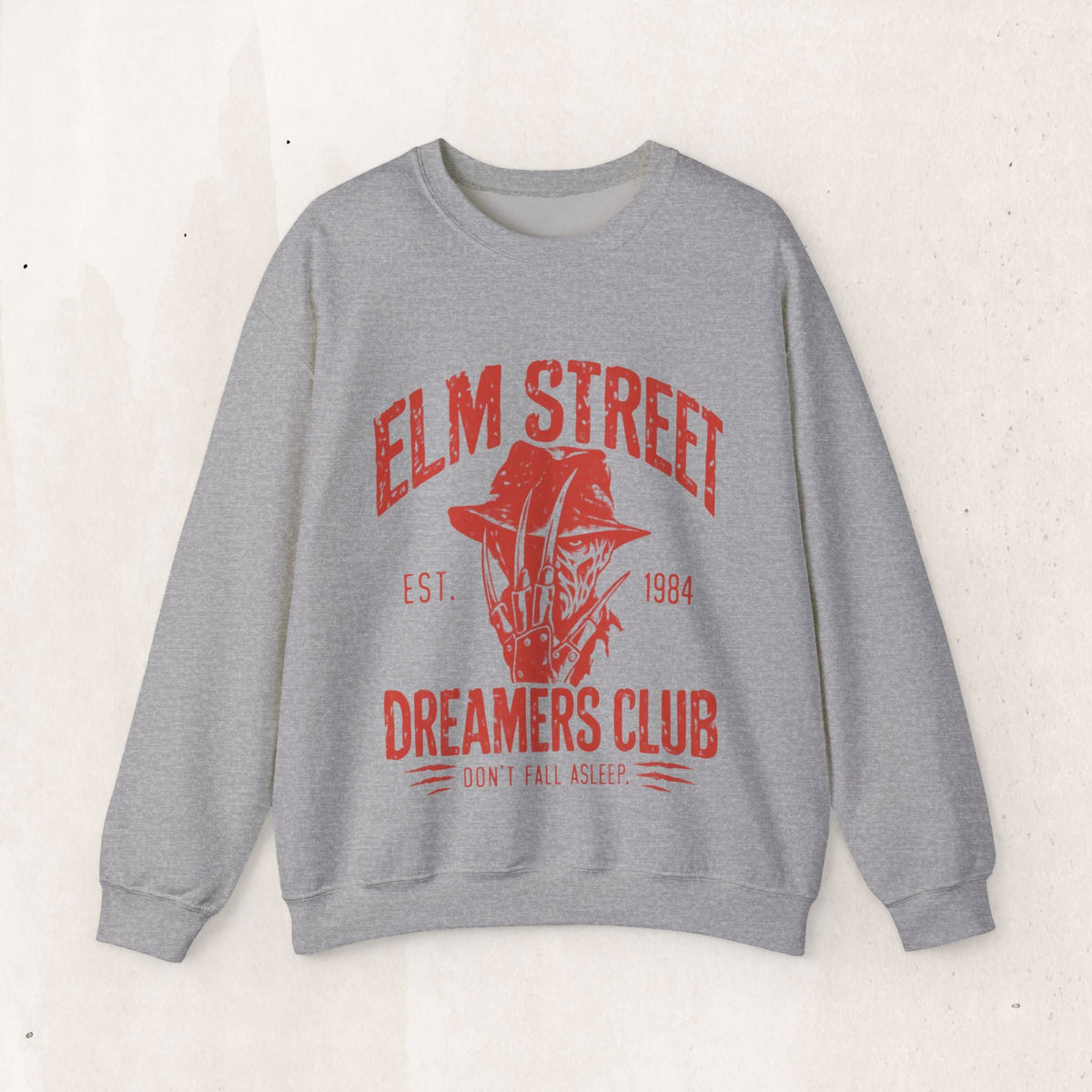 Elm Street Dreamers Club Crewneck Sweatshirt – Sport Grey