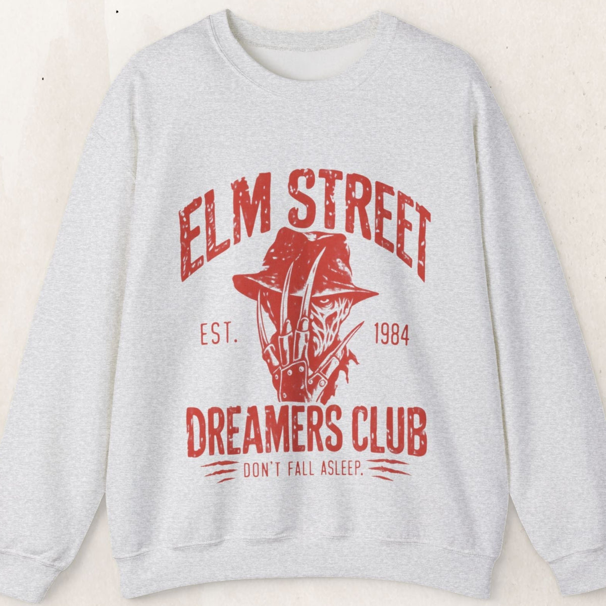 Elm Street Dreamers Club Crewneck Sweatshirt – Ash