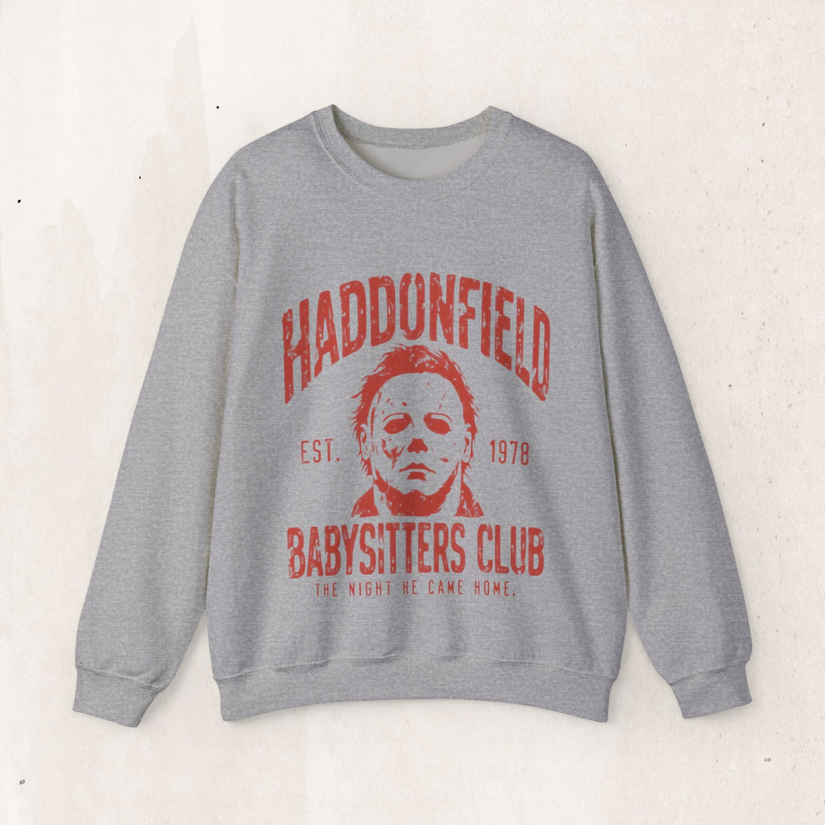 Haddonfield Babysitters Club Crewneck Sweatshirt – Sport Grey