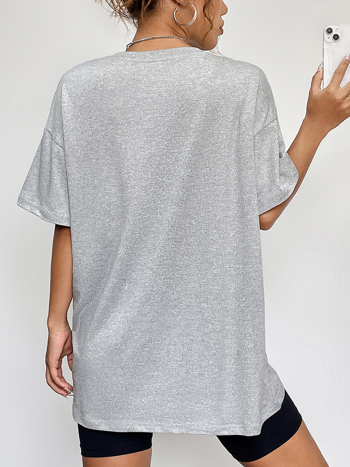 Reading Ghost Oversized Tee in Cloudy Blue, alternate view