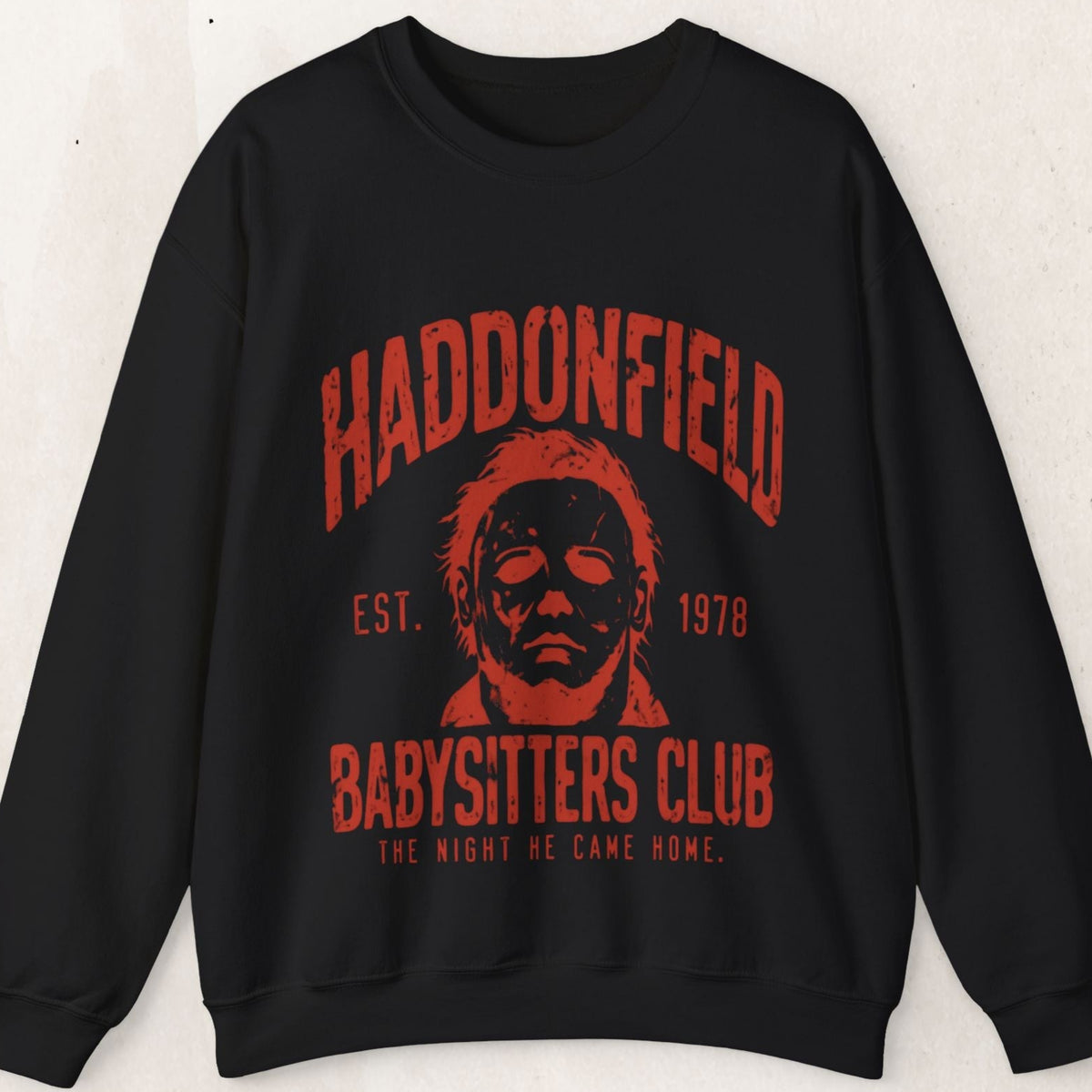 Haddonfield Babysitters Club Crewneck Sweatshirt – Black