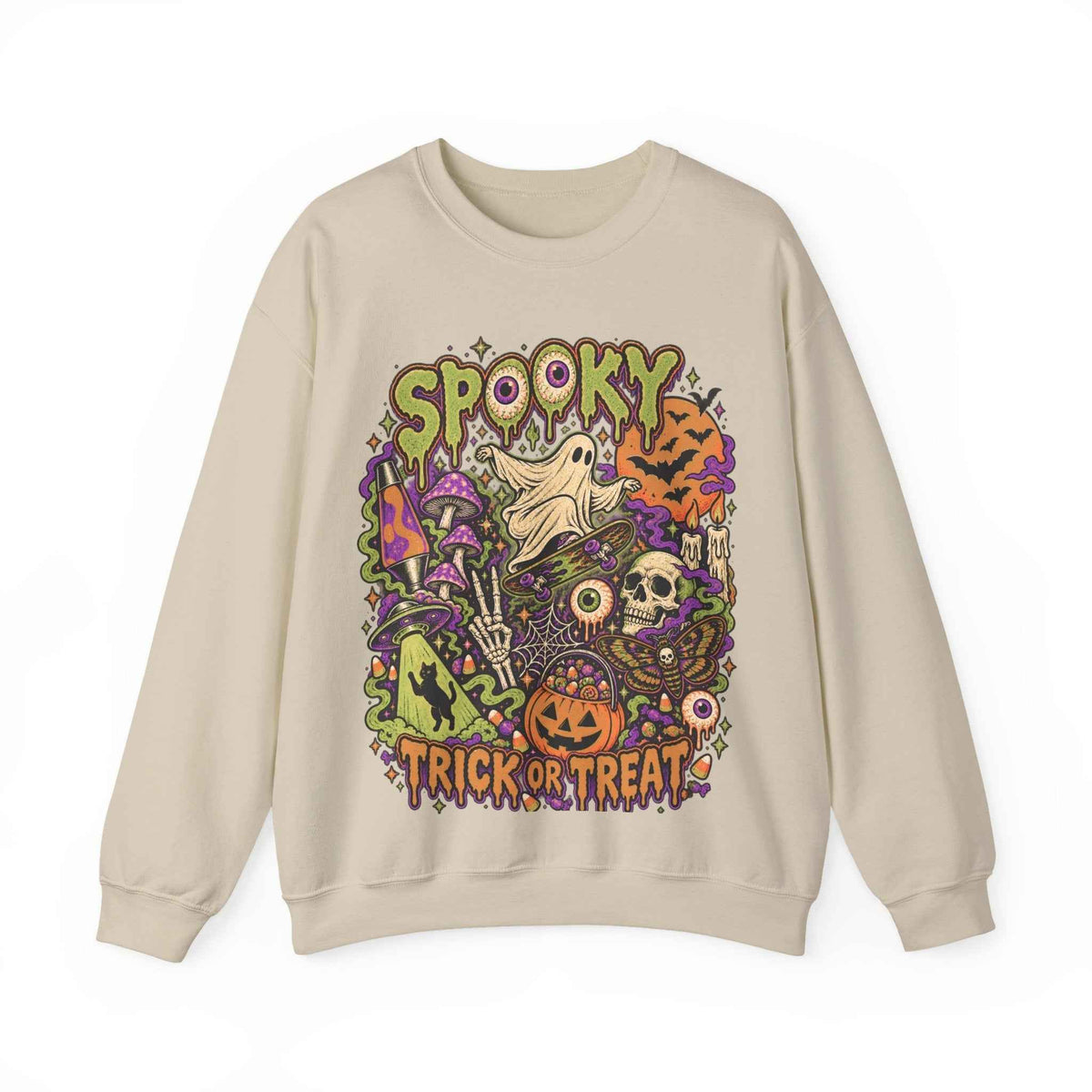 Halloween Spooky Trick or Treat Sweatshirt – Sand