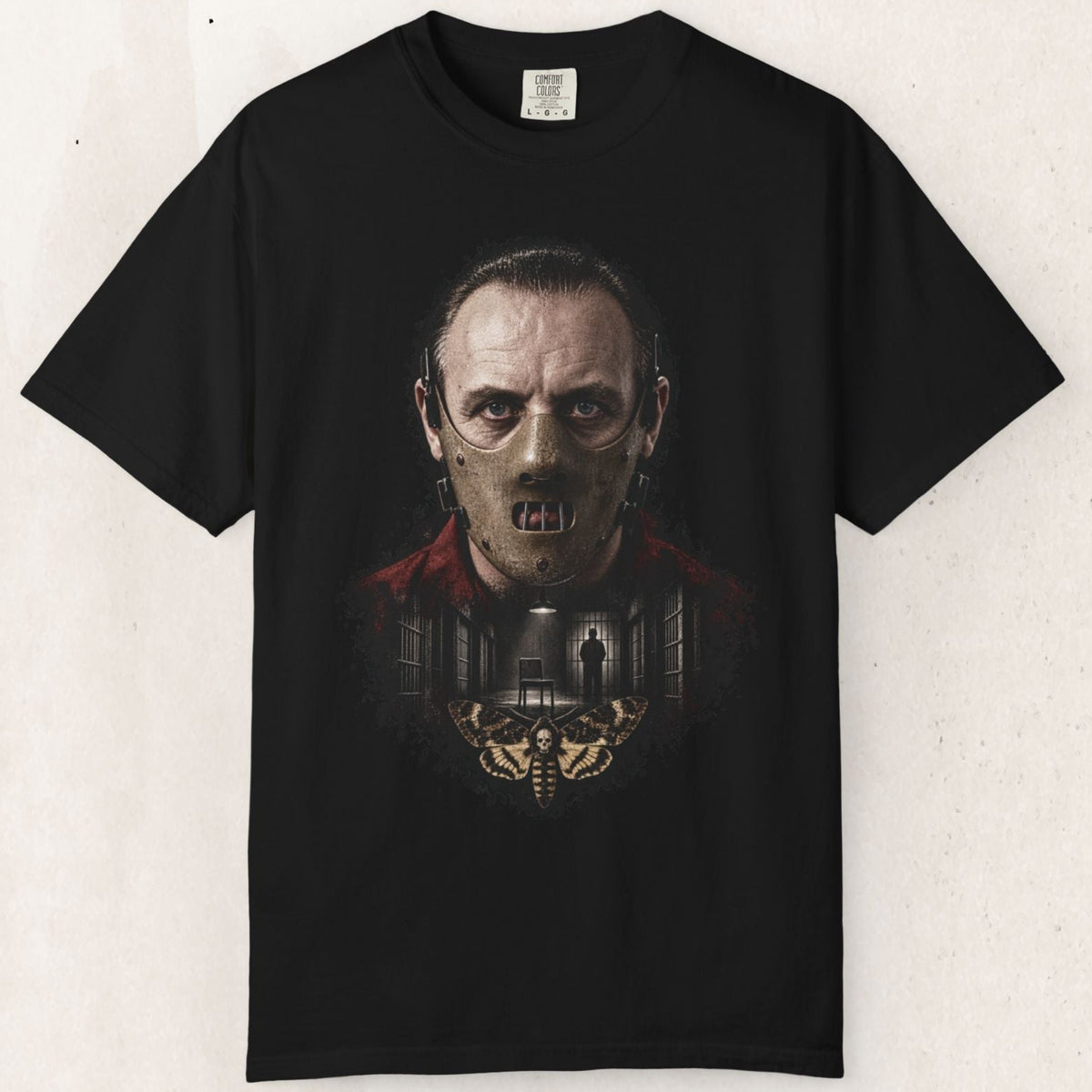 Hannibal Lecter Graphic Horror Tee – Black