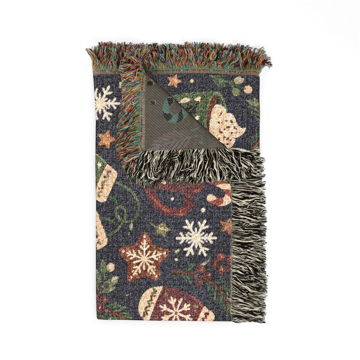 Woven Holiday Themed Decorative Throw Blanket Printify